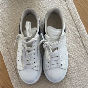 Alexander McQueen White and Black Sneakers